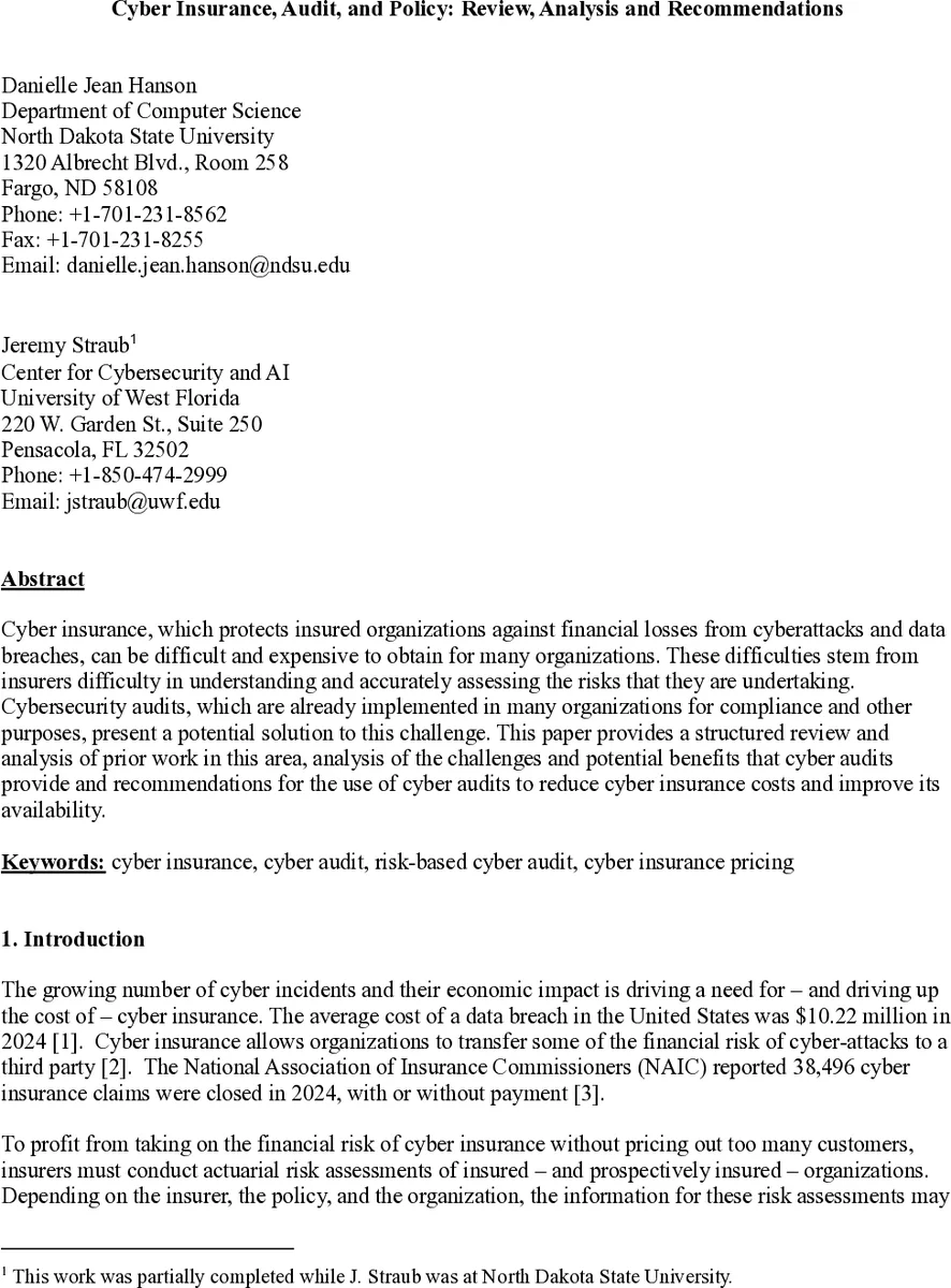 사이버 보험 비용 절감, 감사 활용 전략