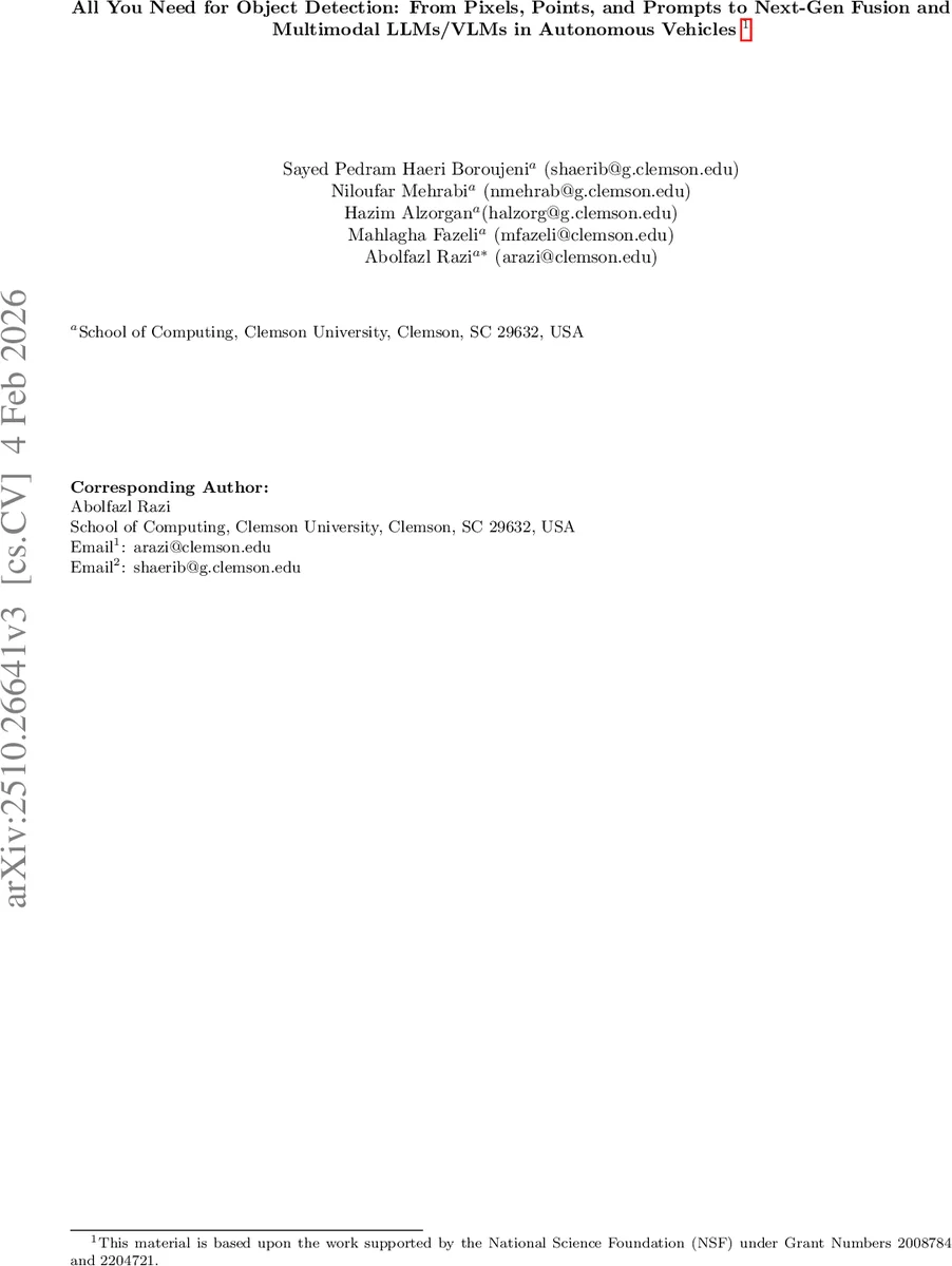 멀티모달 센서와 LLM·VLM 융합으로 보는 차세대 자율주행 객체 탐지