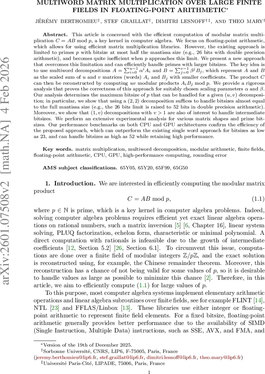 LodhaMoore 그룹에서 BS1 2와 F의 왜곡