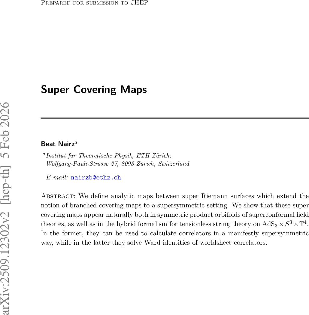 초대칭 커버링 맵의 이론과 응용