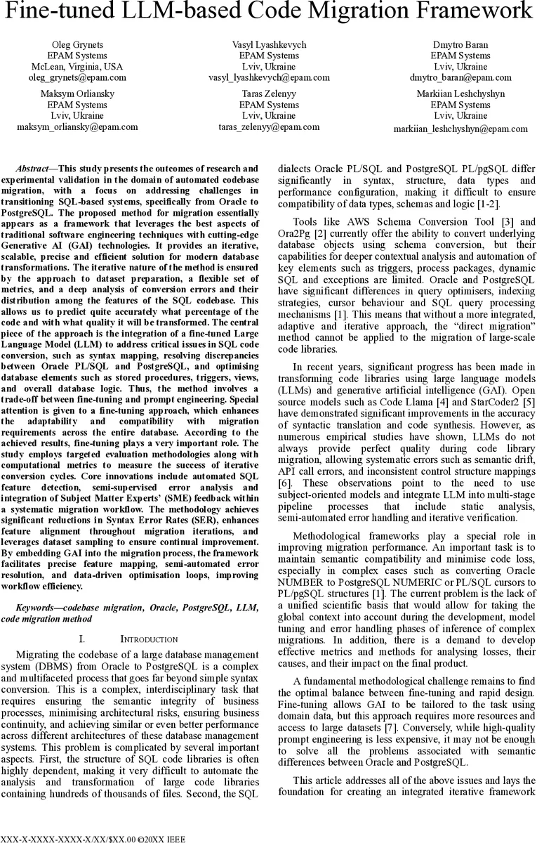 대규모 LLM 기반 SQL 마이그레이션 프레임워크