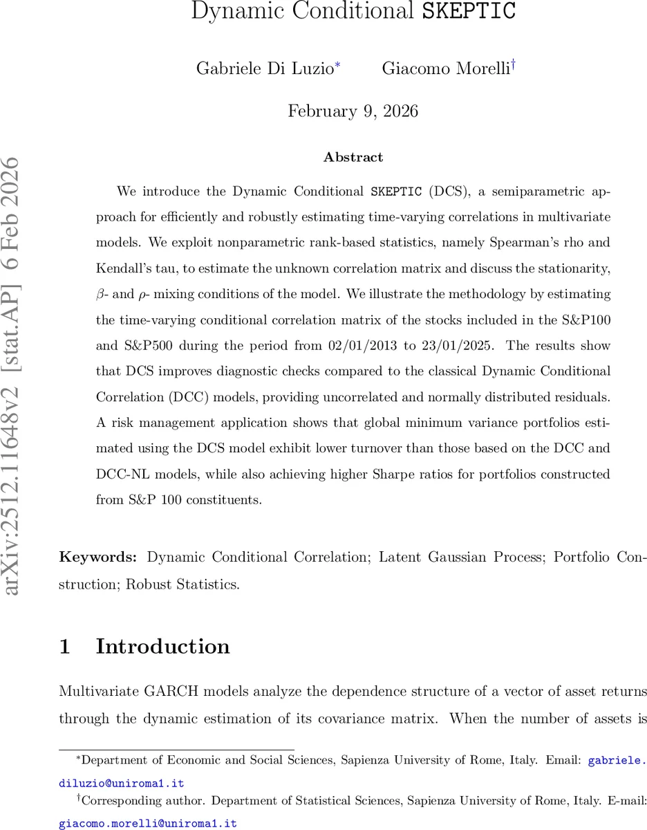 동적 조건부 스케프틱 모델