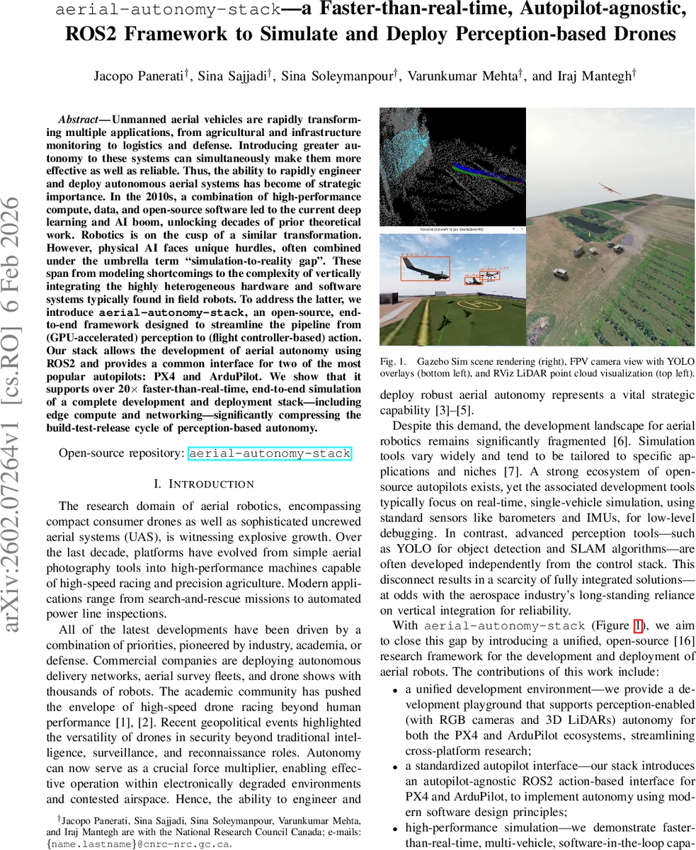 초고속 시뮬레이션 기반 자율비행 드론 통합 프레임워크