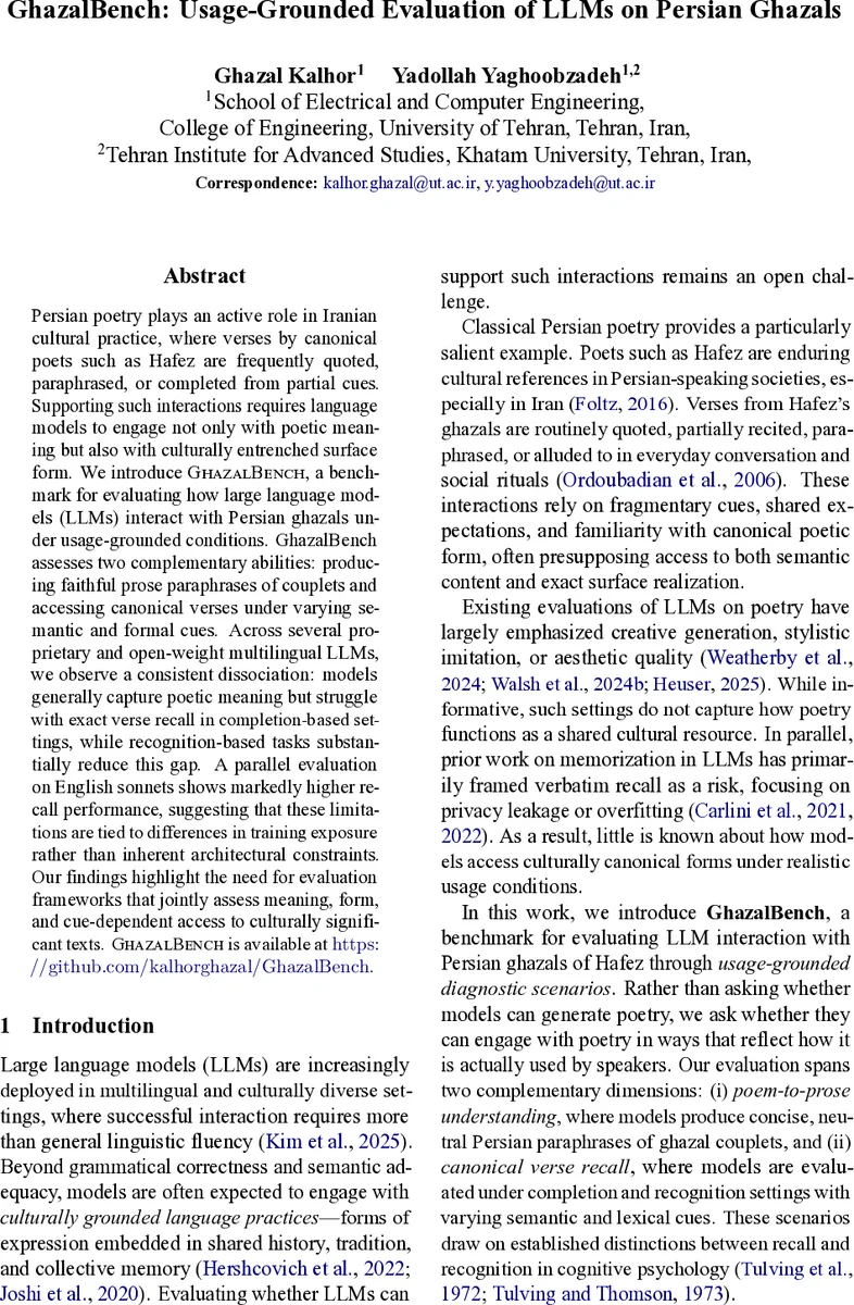 가잘벤치: 페르시아 가잘 시 평가를 위한 사용 기반 벤치마크