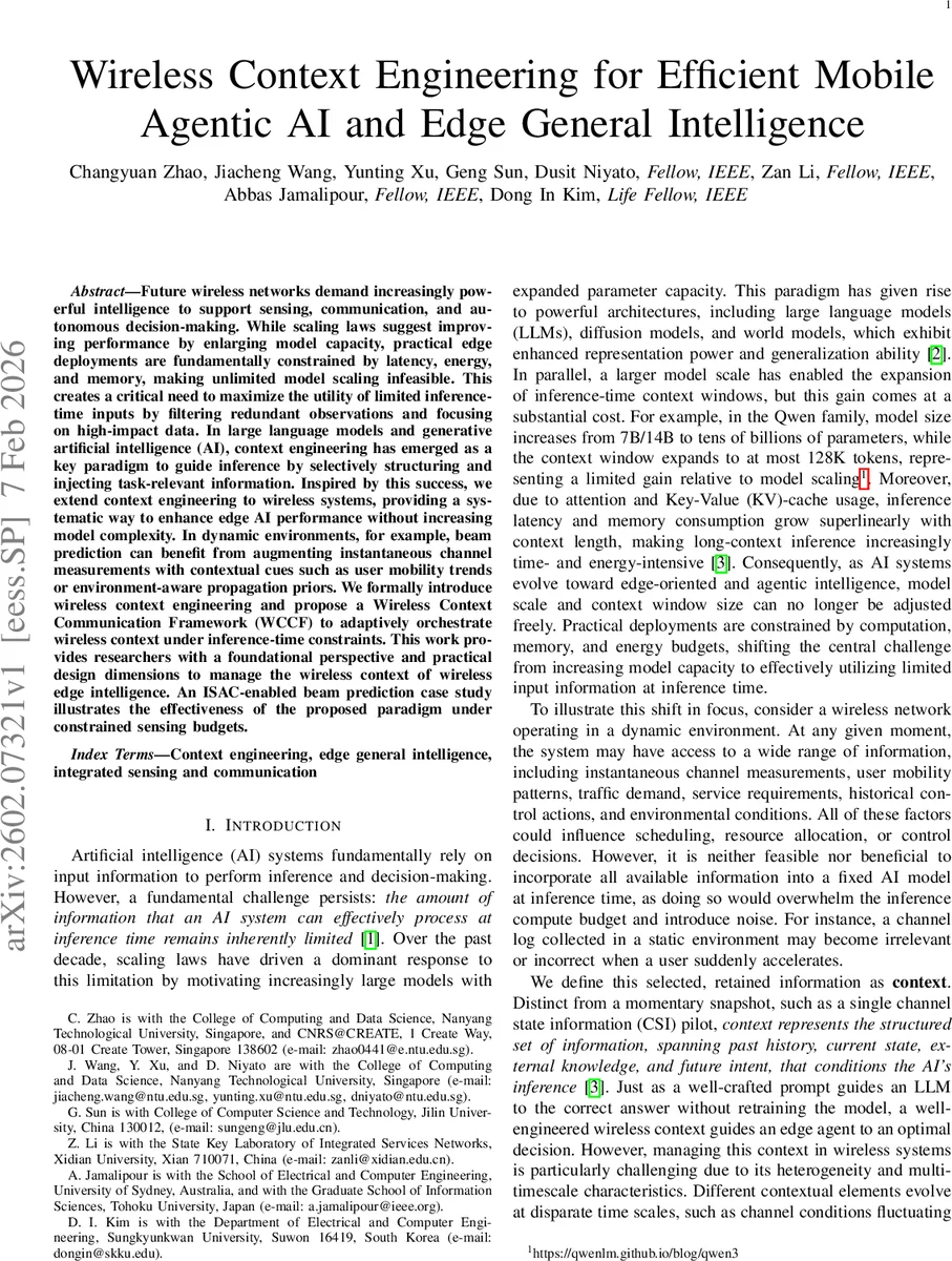 무선 컨텍스트 엔지니어링으로 효율적인 엣지 AI 구현