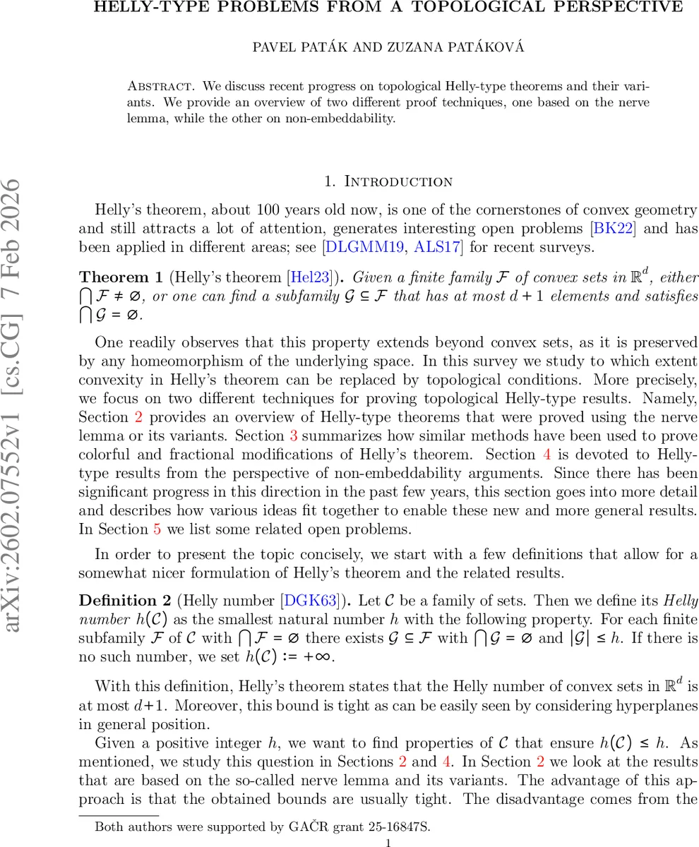 위상적 관점에서 본 헬리형 문제