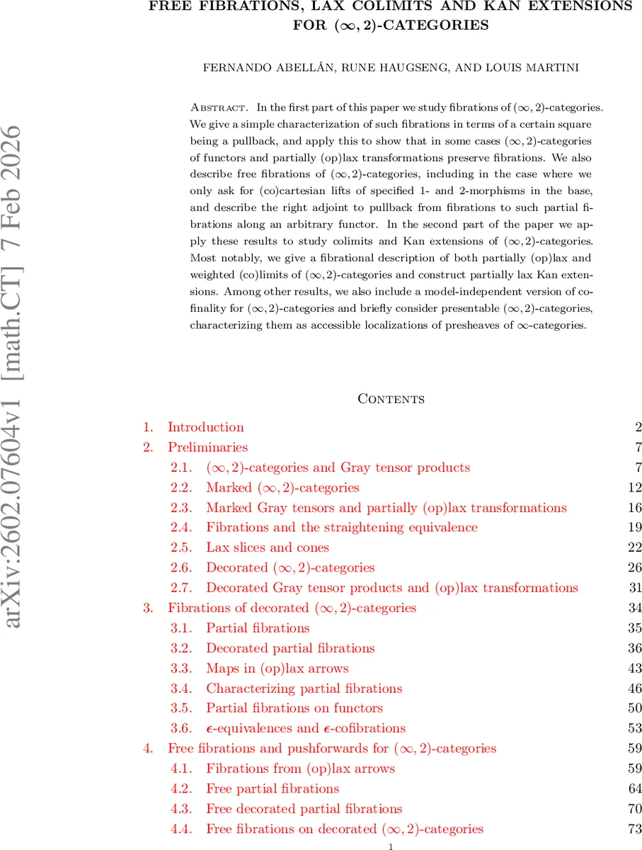 자유 섬유와 라크스 한계 및 칸 확장