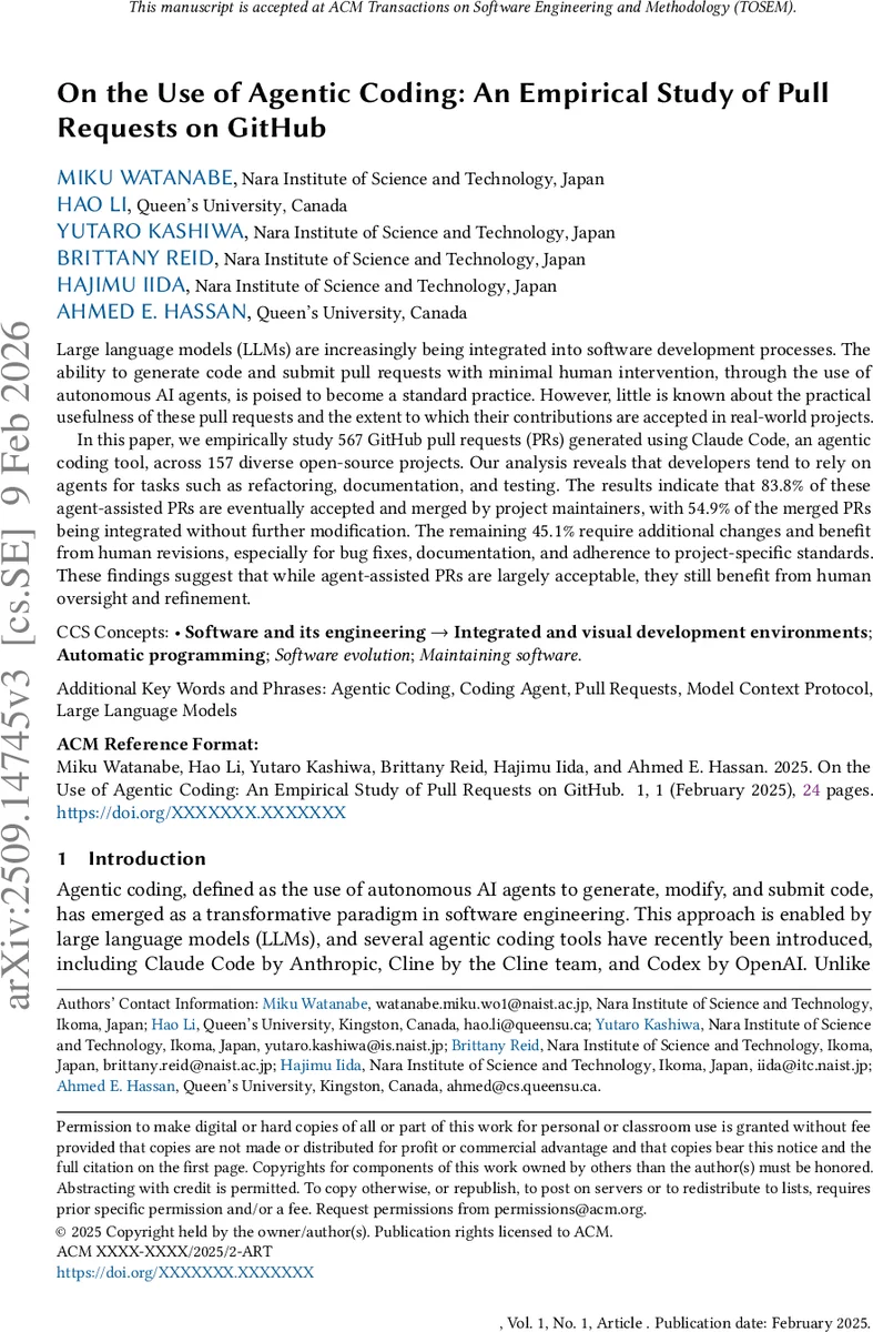 에이전트 코딩이 만든 PR, 실제 현업에서 받아들여질까