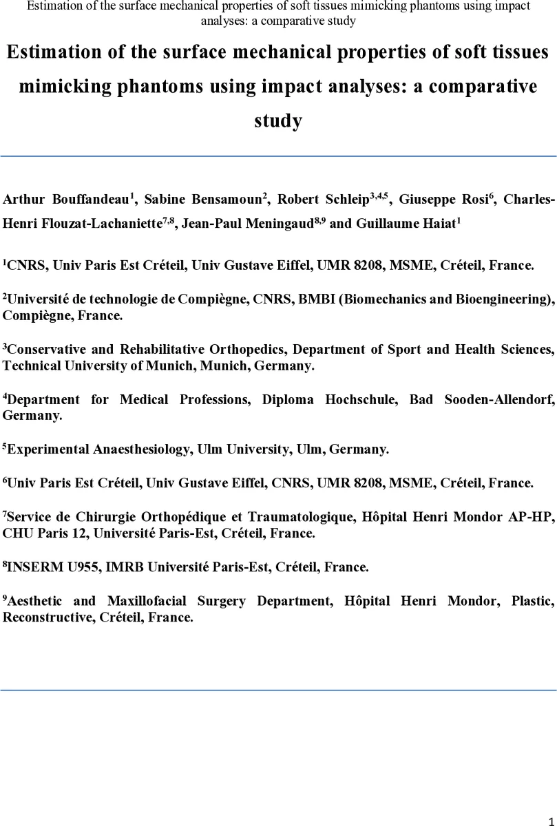 충격 기반 분석으로 연부 조직 표면 기계적 특성 정밀 평가
