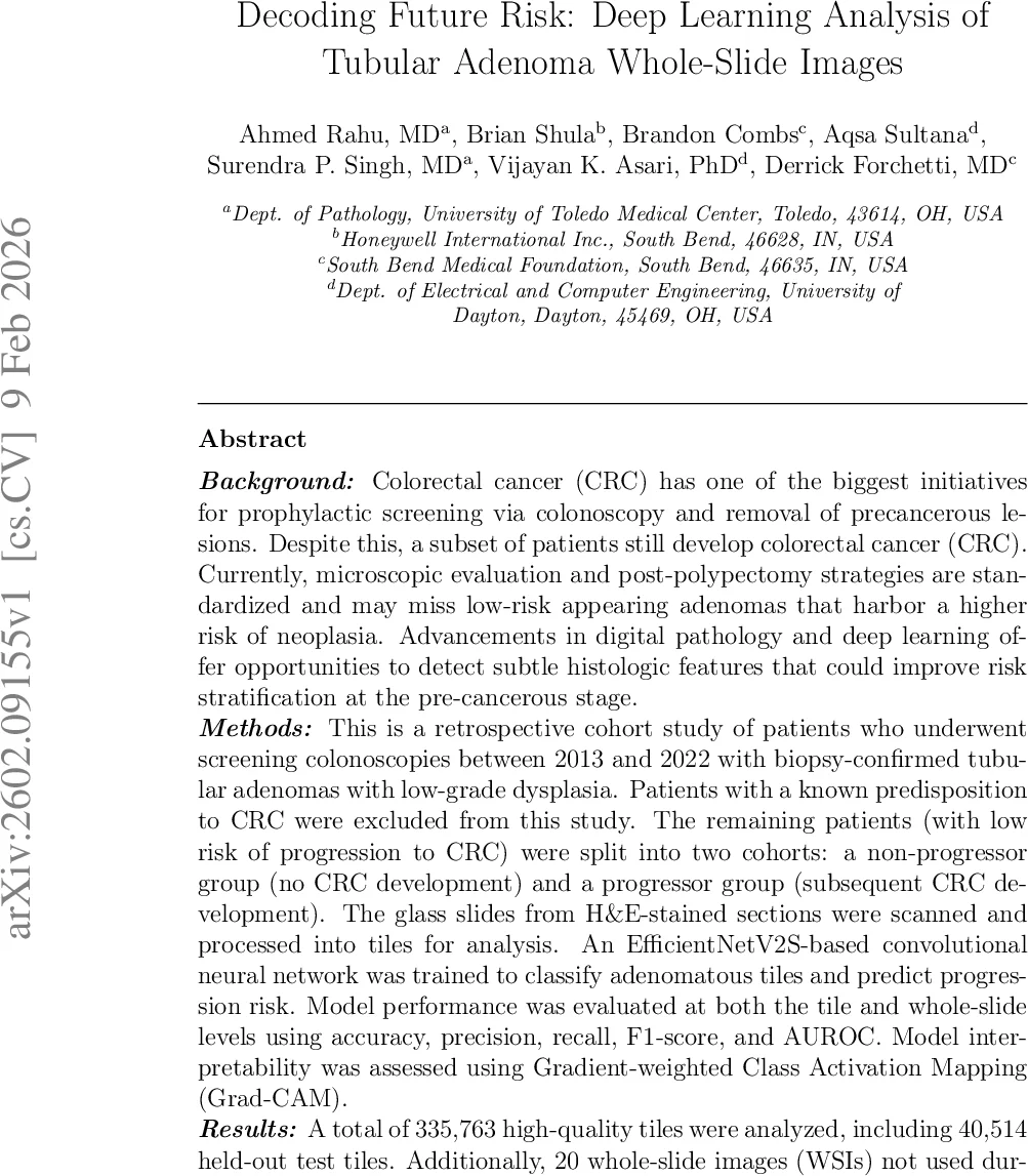 미래 위험을 해독한다: 저등급 관상선 암의 디지털 병리와 딥러닝