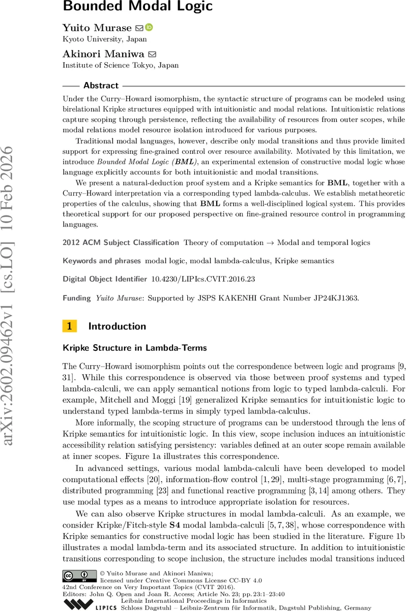 제한된 모달 논리: 스코프와 격리의 이중 관계를 통한 자원 제어