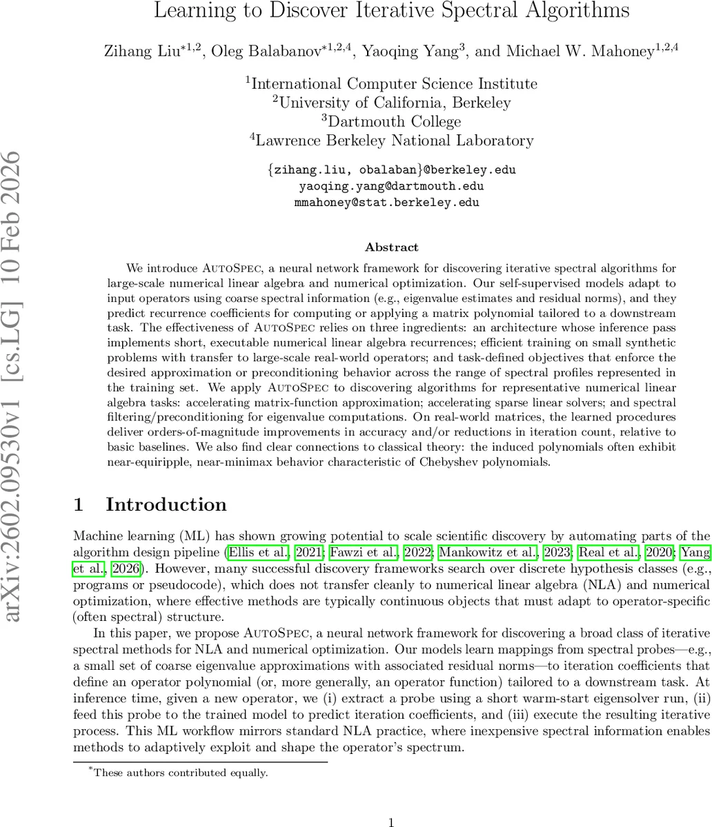 자동 스펙트럼 알고리즘 탐색