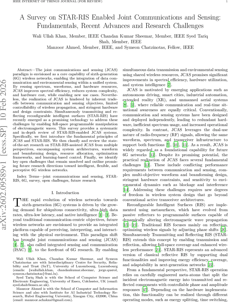 STAR‑RIS 기반 차세대 통합 통신·센싱 기술 종합 가이드