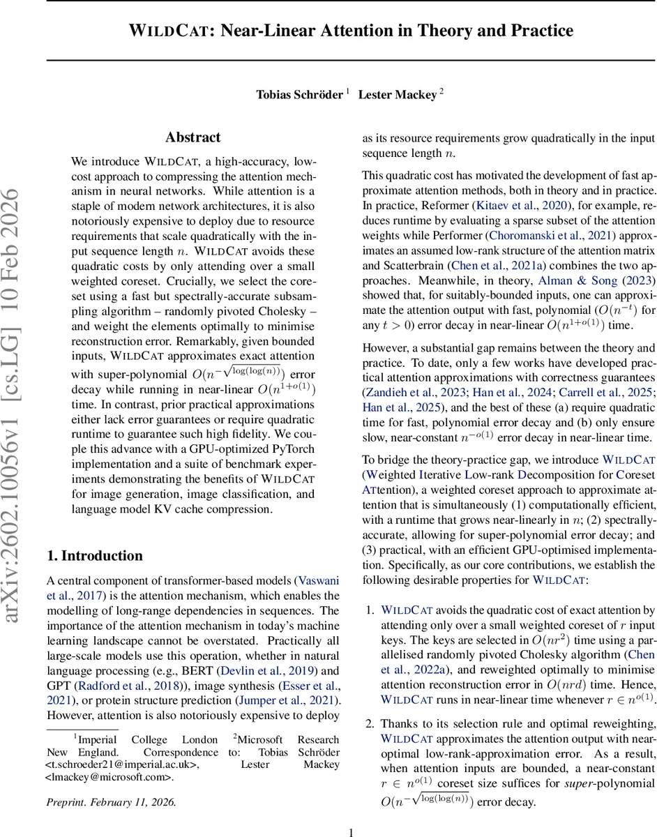 와일드캣: 이론과 실무를 잇는 거의 선형 주의 메커니즘