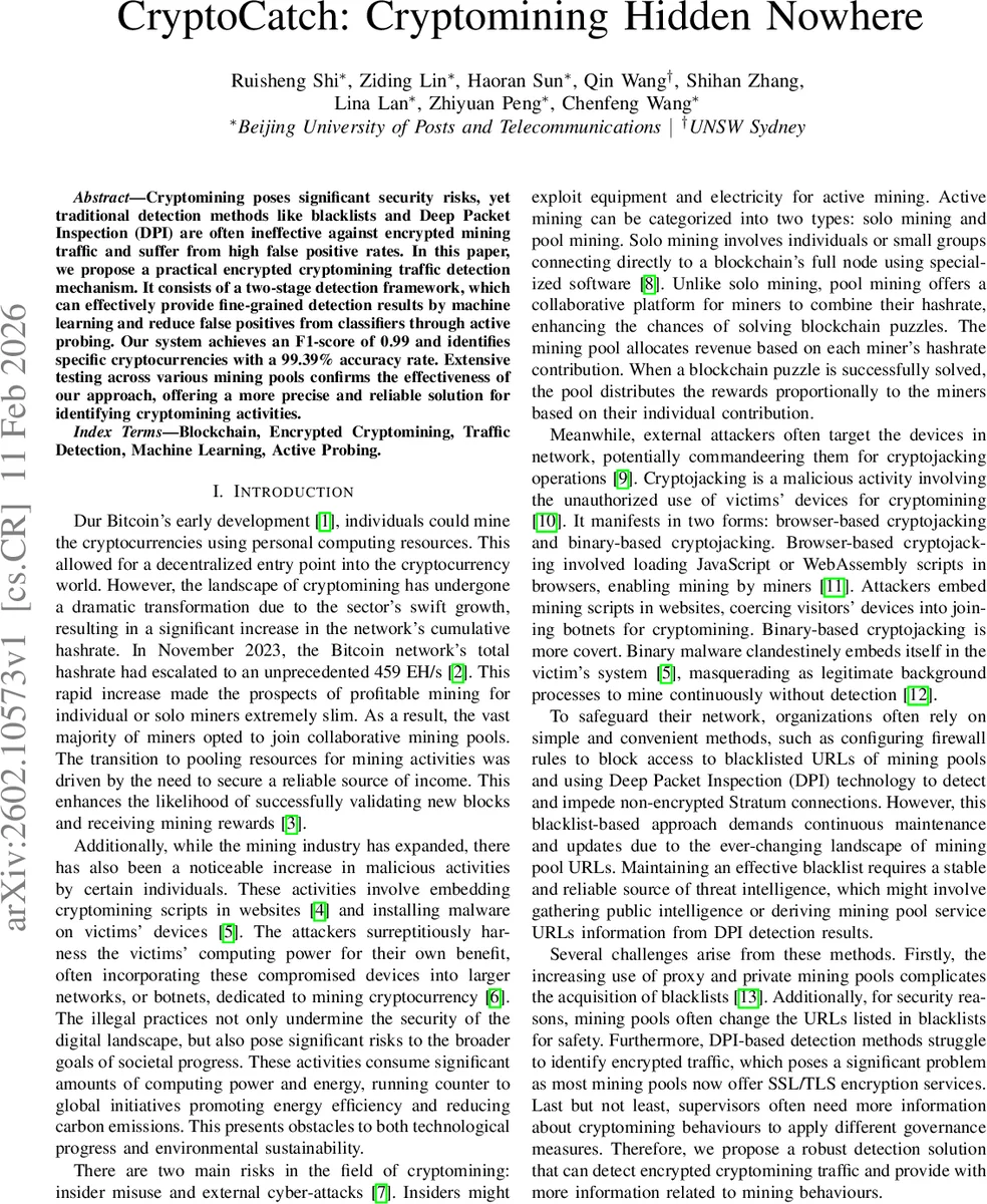 암호채굴 탐지의 새로운 패러다임 CryptoCatch