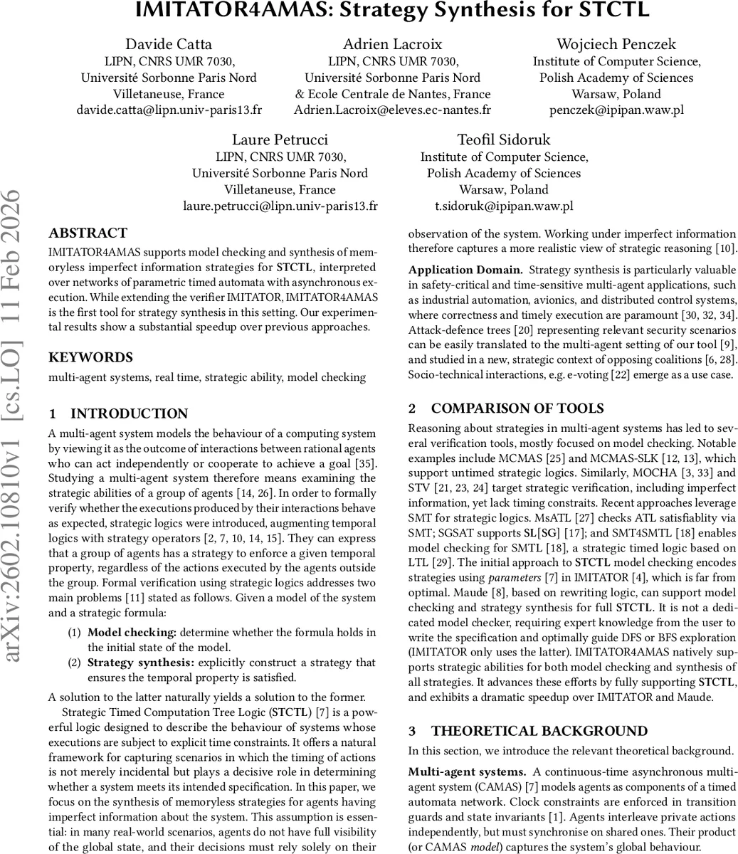 IMITATOR4AMAS: STCTL 전략 합성 도구