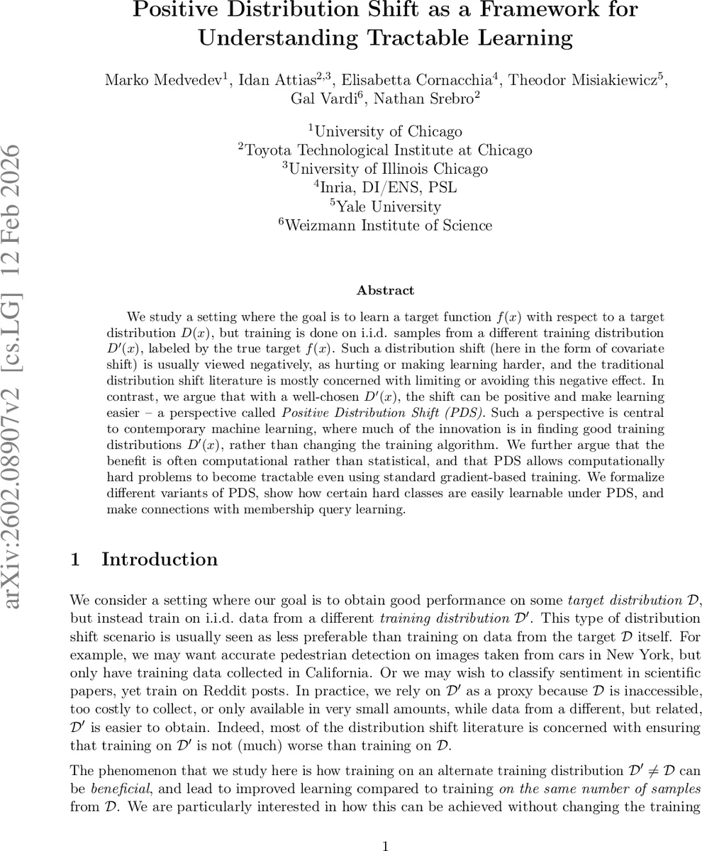 양의 분포 이동으로 학습 가능성 확대