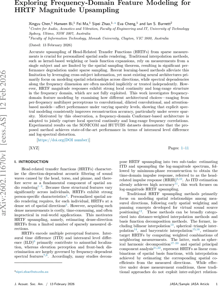 주파수 영역 특성 모델링을 활용한 HRTF 크기 업샘플링