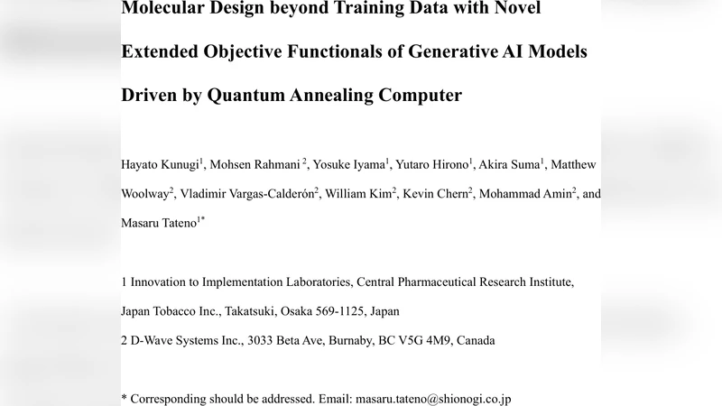 양자 어닐링과 신경 해시 함수가 결합된 차세대 분자 생성 프레임워크
