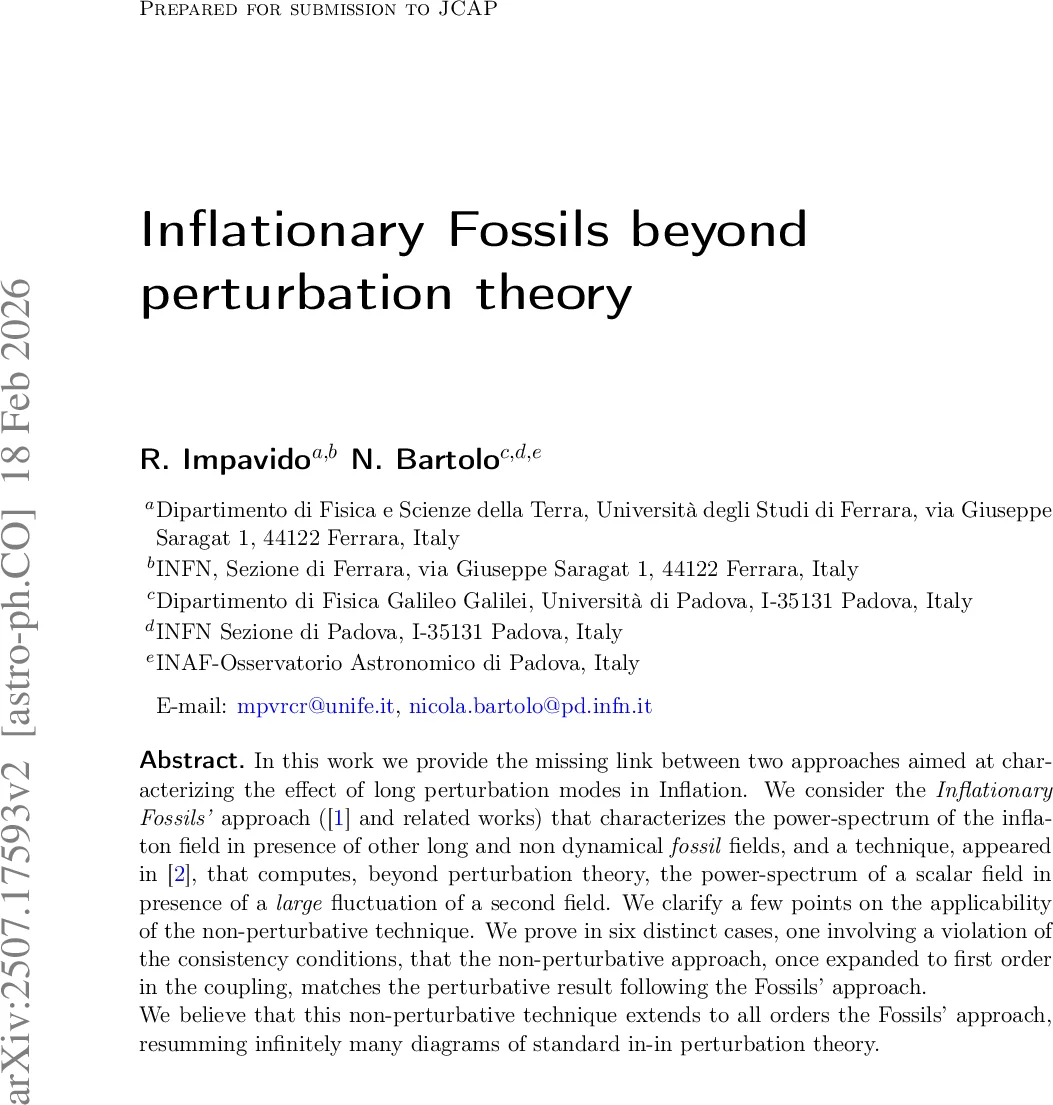 인플레이션 화석을 넘어서 비교론적 비교론적 접근의 통합