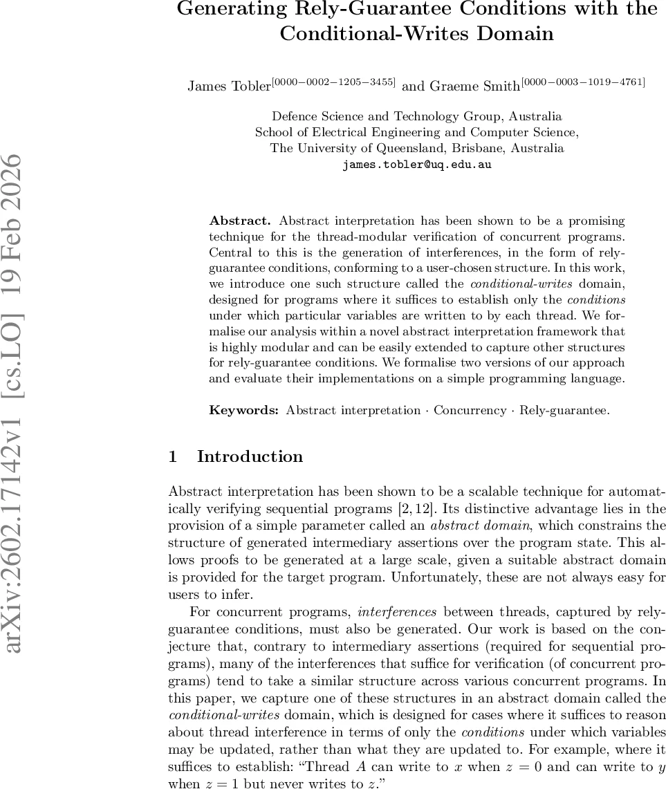 조건부 쓰기 도메인으로 신뢰‑보증 조건 자동 생성