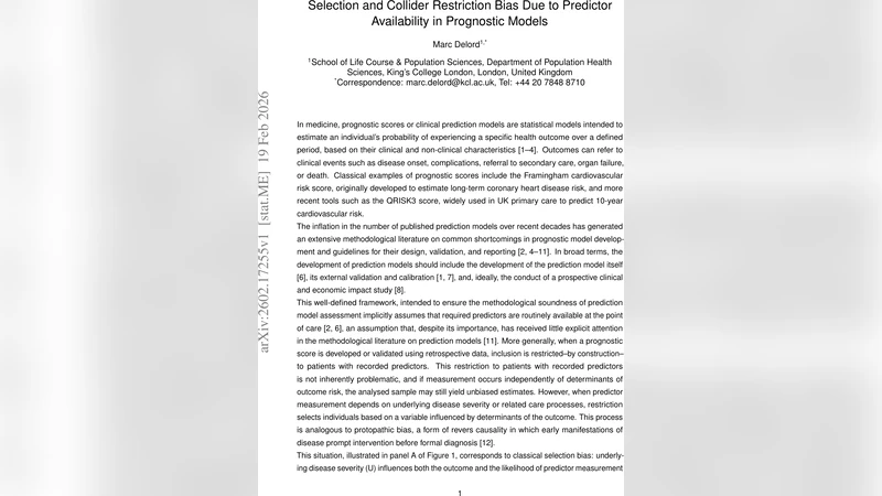 예측인자 가용성에 따른 선택 및 콜라이더 제한 편향