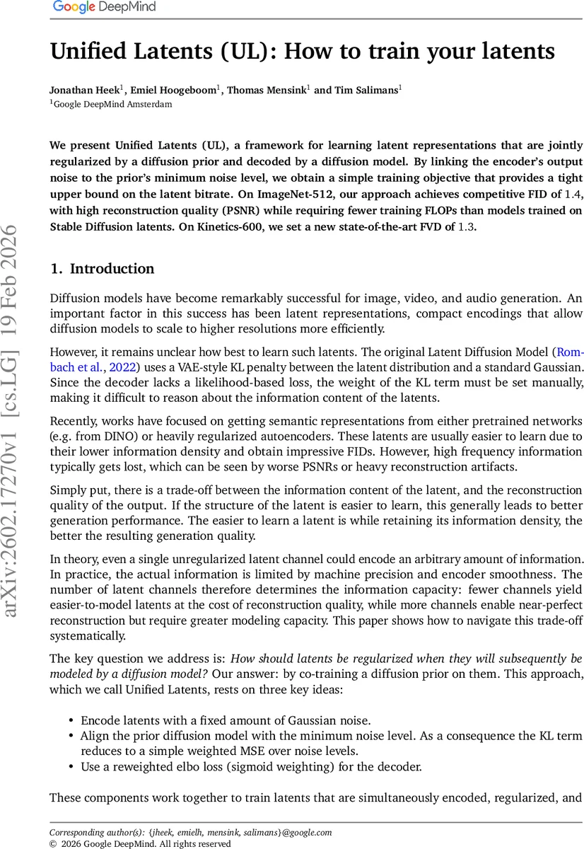 통합 라텐트: 확산 기반 잠재 표현 학습 혁신
