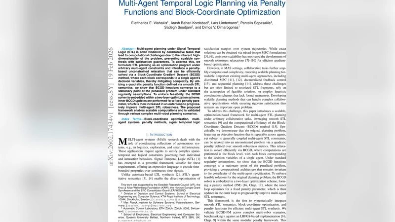 다중에이전트 STL 계획을 위한 페널티 기반 블록좌표 최적화