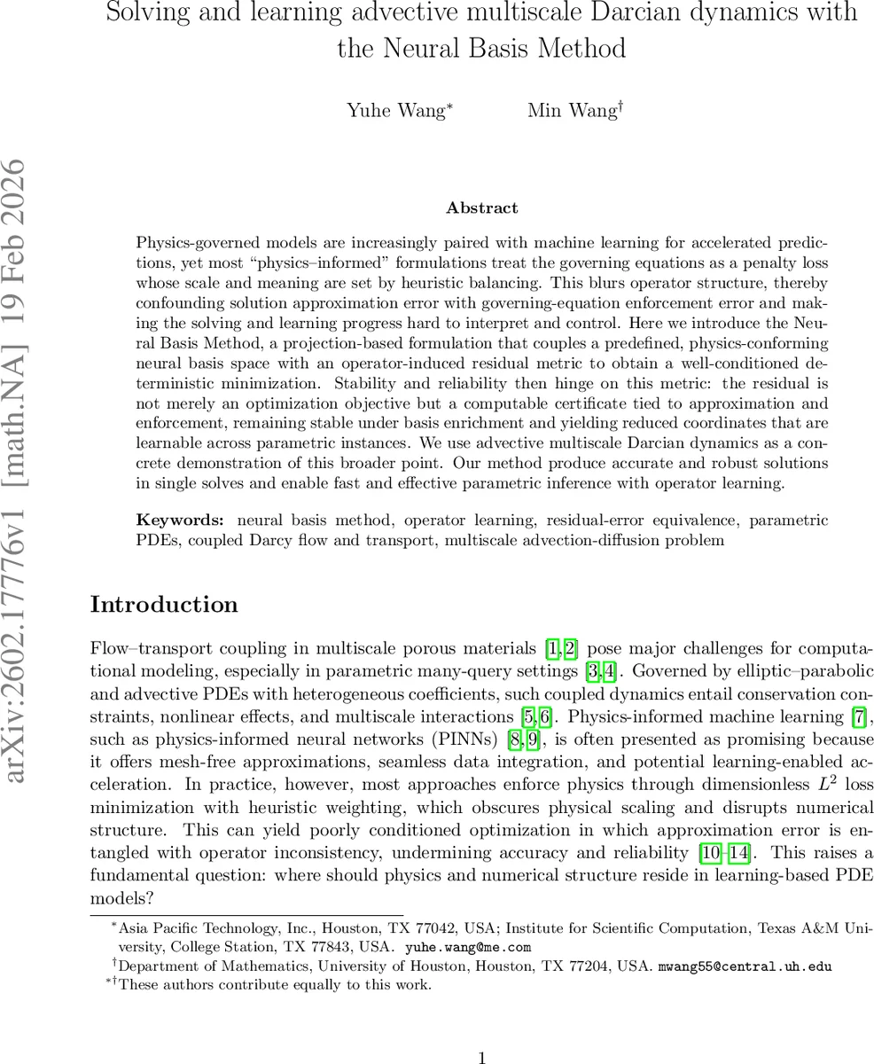 신경기저법을 이용한 다중스케일 다르시 흐름의 정확하고 빠른 해석