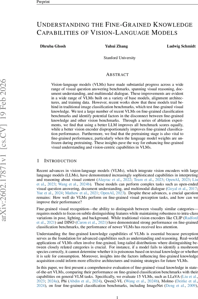 비전‑언어 모델의 미세분류 능력 탐구와 향상 방안