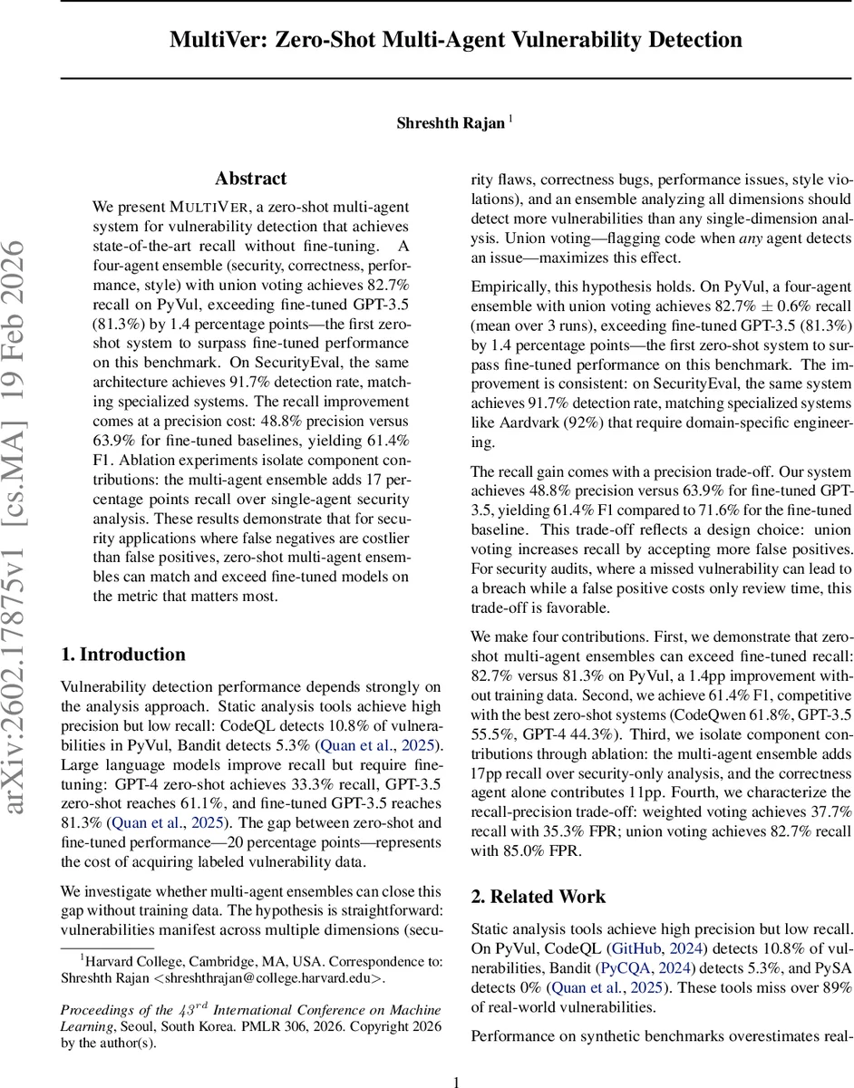 제로샷 멀티에이전트로 취약점 탐지 혁신
