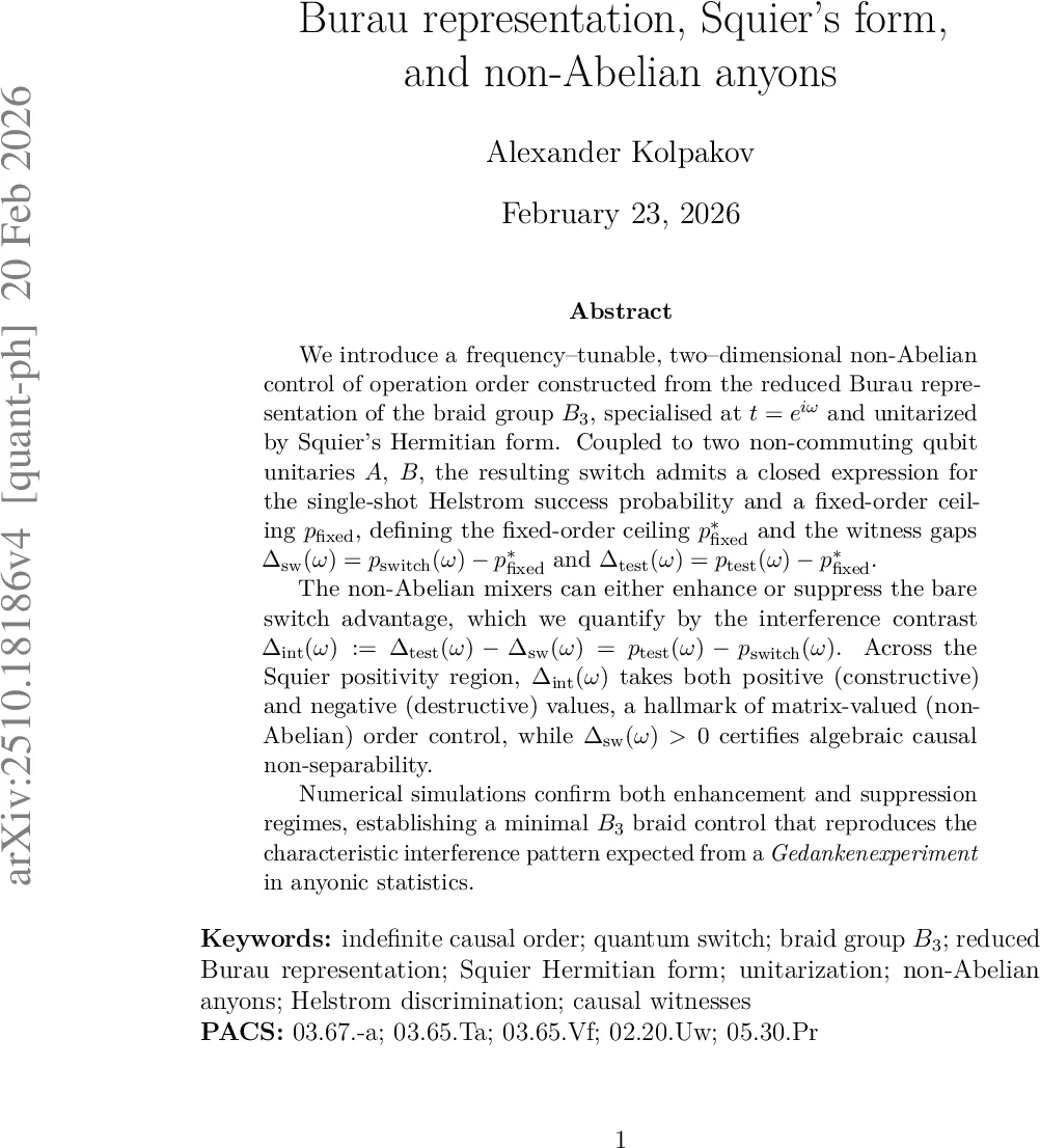 버라우 표현과 스키어 형식으로 구현한 비아벨리안 양자 스위치