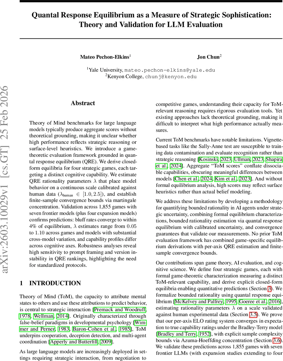 전략적 사고 측정, QRE로 LLM 평가 혁신