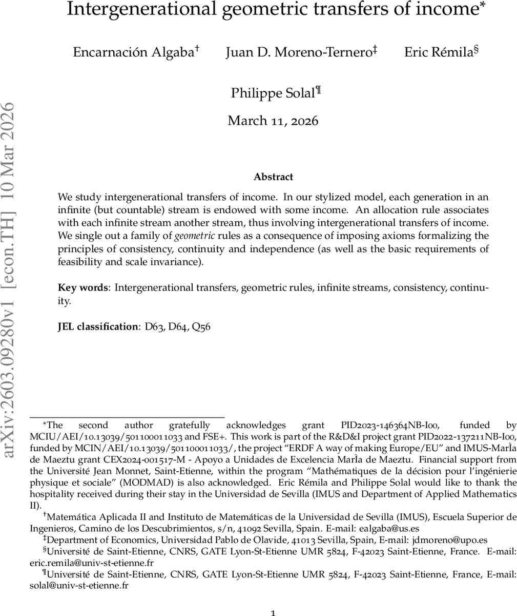 세대간 소득 기하학적 이전