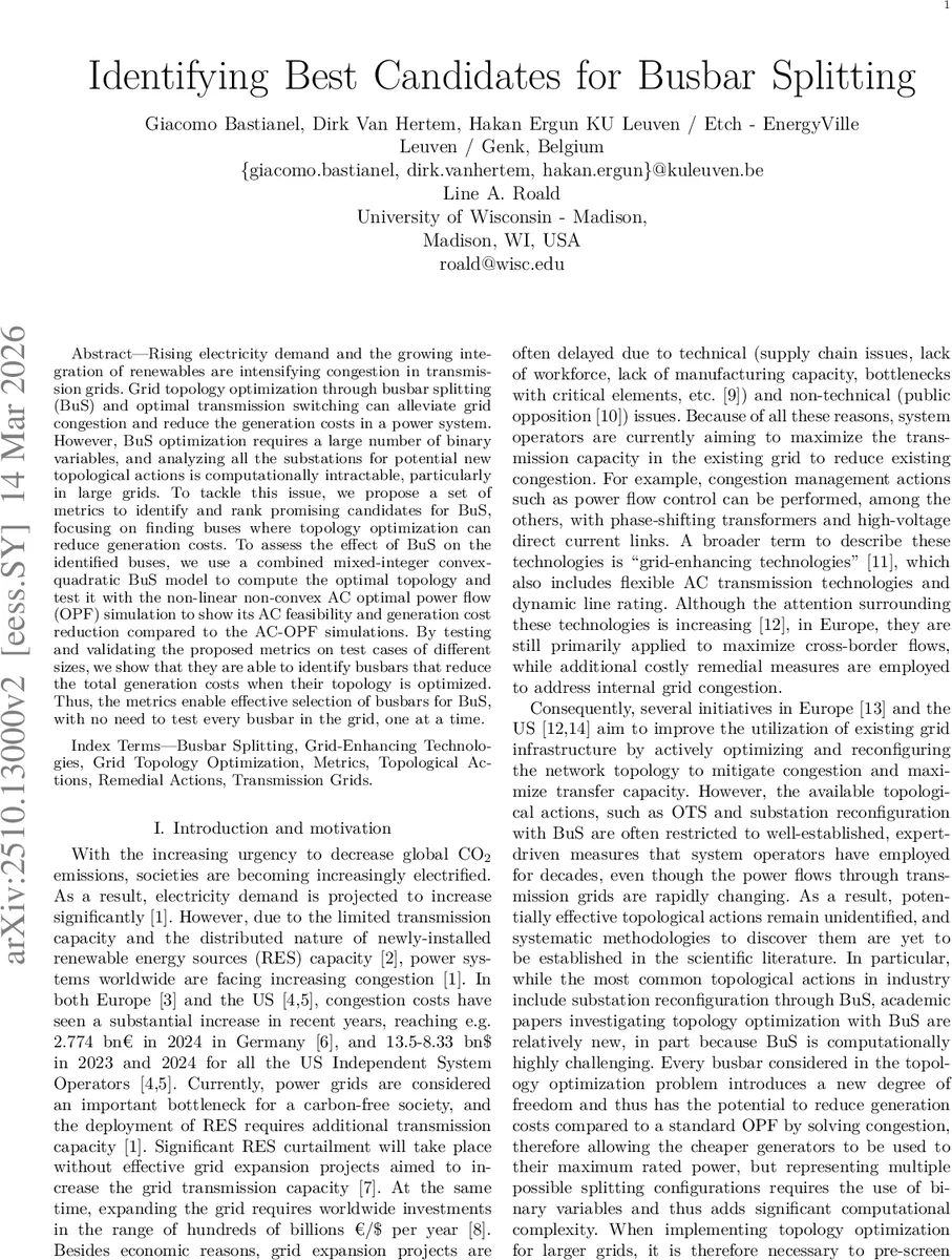 버스바 분할 후보 선별을 위한 효율적 메트릭 설계와 검증