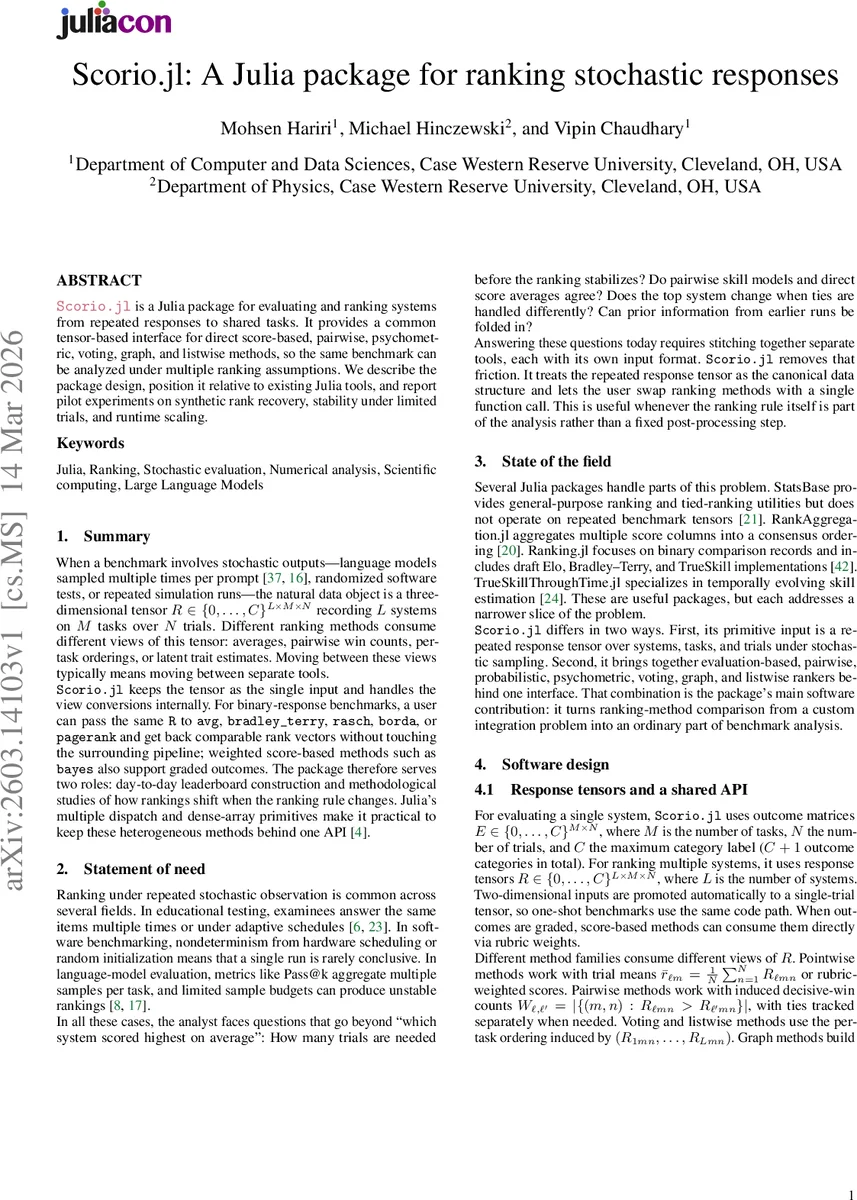 Scorio.jl 반복 응답 순위 매김을 위한 Julia 패키지