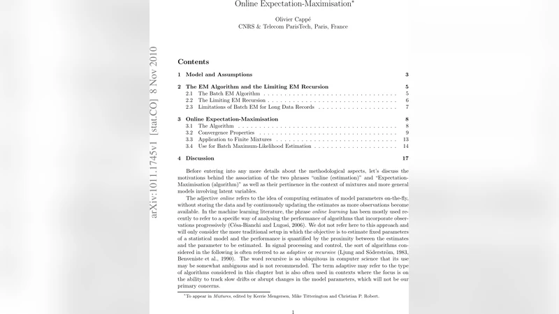 온라인 기대 최대화 알고리즘