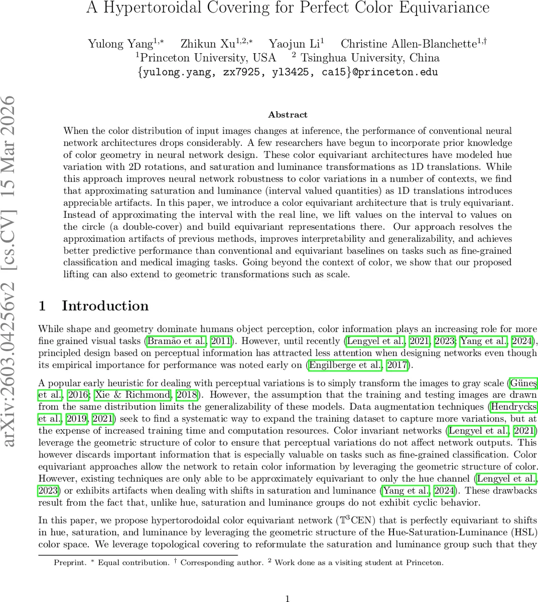 완전 색상 등변성을 위한 하이퍼토리달 커버링