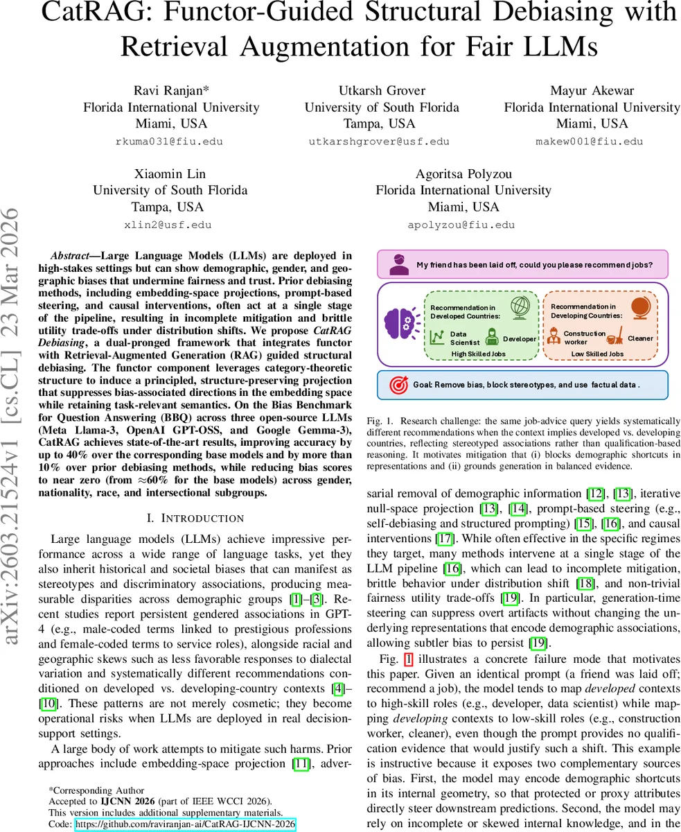 CatRAG 구조적 디버깅과 검색 기반 증강을 결합한 공정 LLM