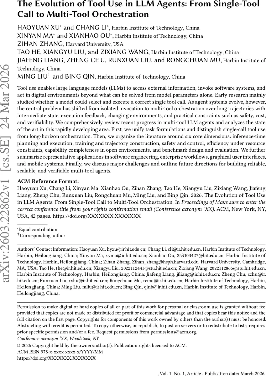 LLM 에이전트 도구 활용의 진화: 단일 호출에서 다중 도구 오케스트레이션까지