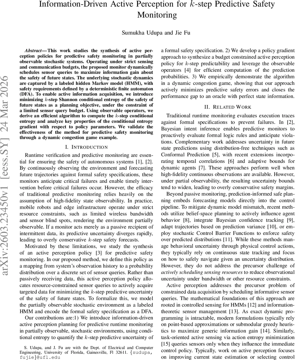 예측 안전 모니터링을 위한 정보 기반 능동 인식