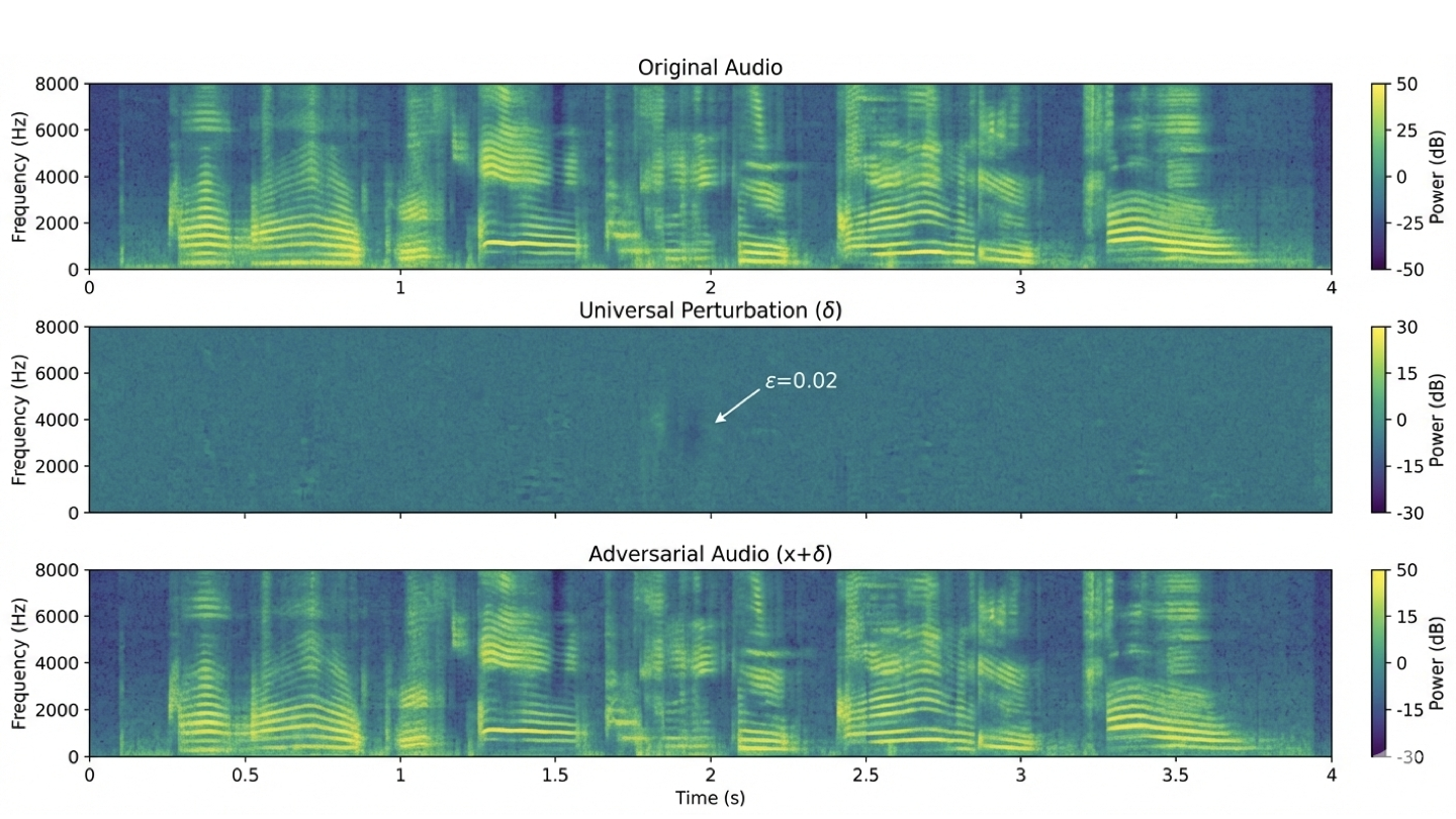Universal Encoder Attack on Audio-Language Models